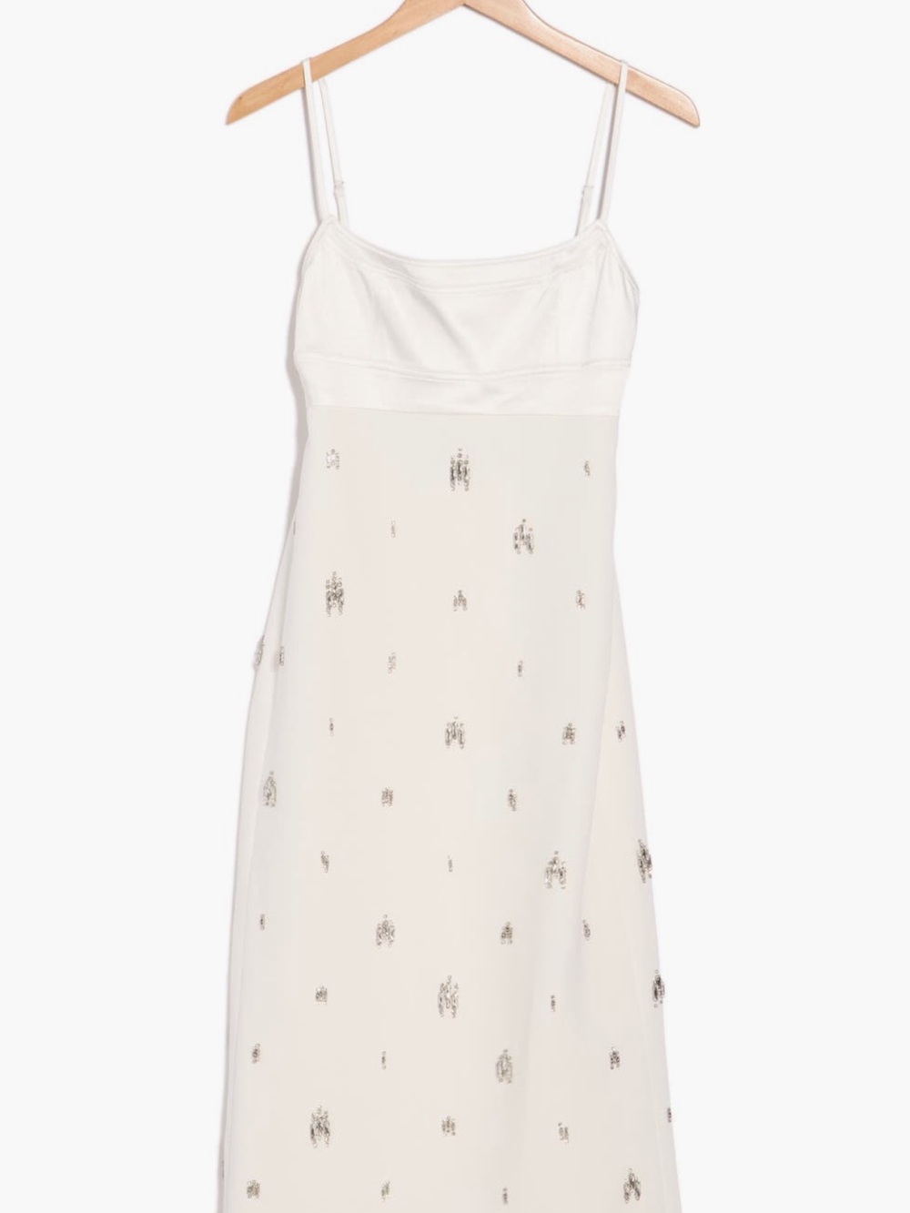 A.L.C. Alana White Embellished Midi Slip Dress - Picture 3 of 3